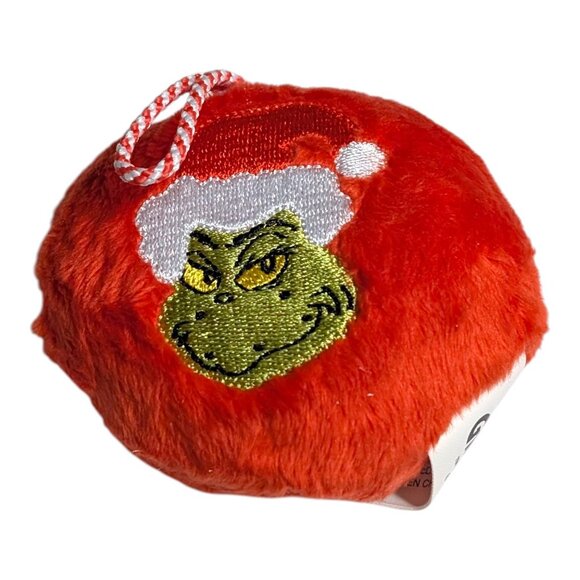 2025 McDonald's Dr Seuss Merry Grinchmas Ornament Plush Toy Happy Meal NEW - Picture 2 of 7